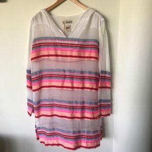 Lemlem Kaftan Coverup w/Hood Medium NWT